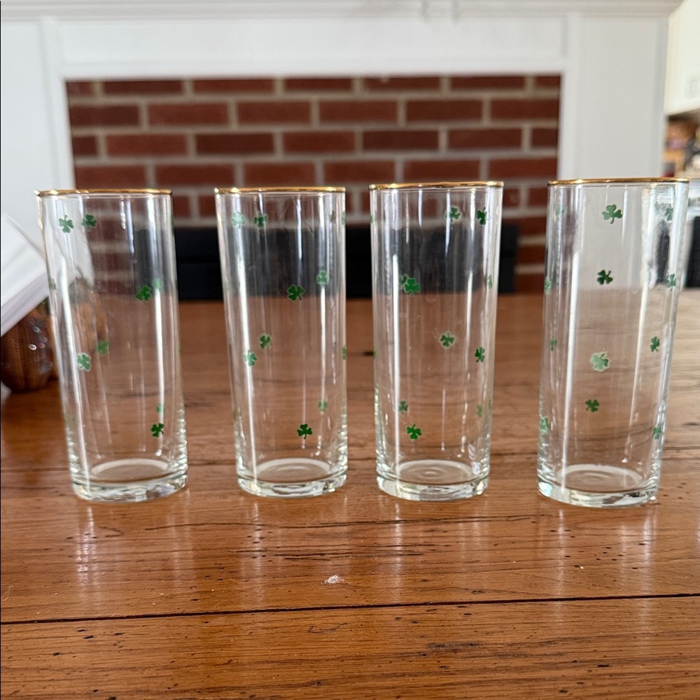 Irish Crystal Shamrock Glasses